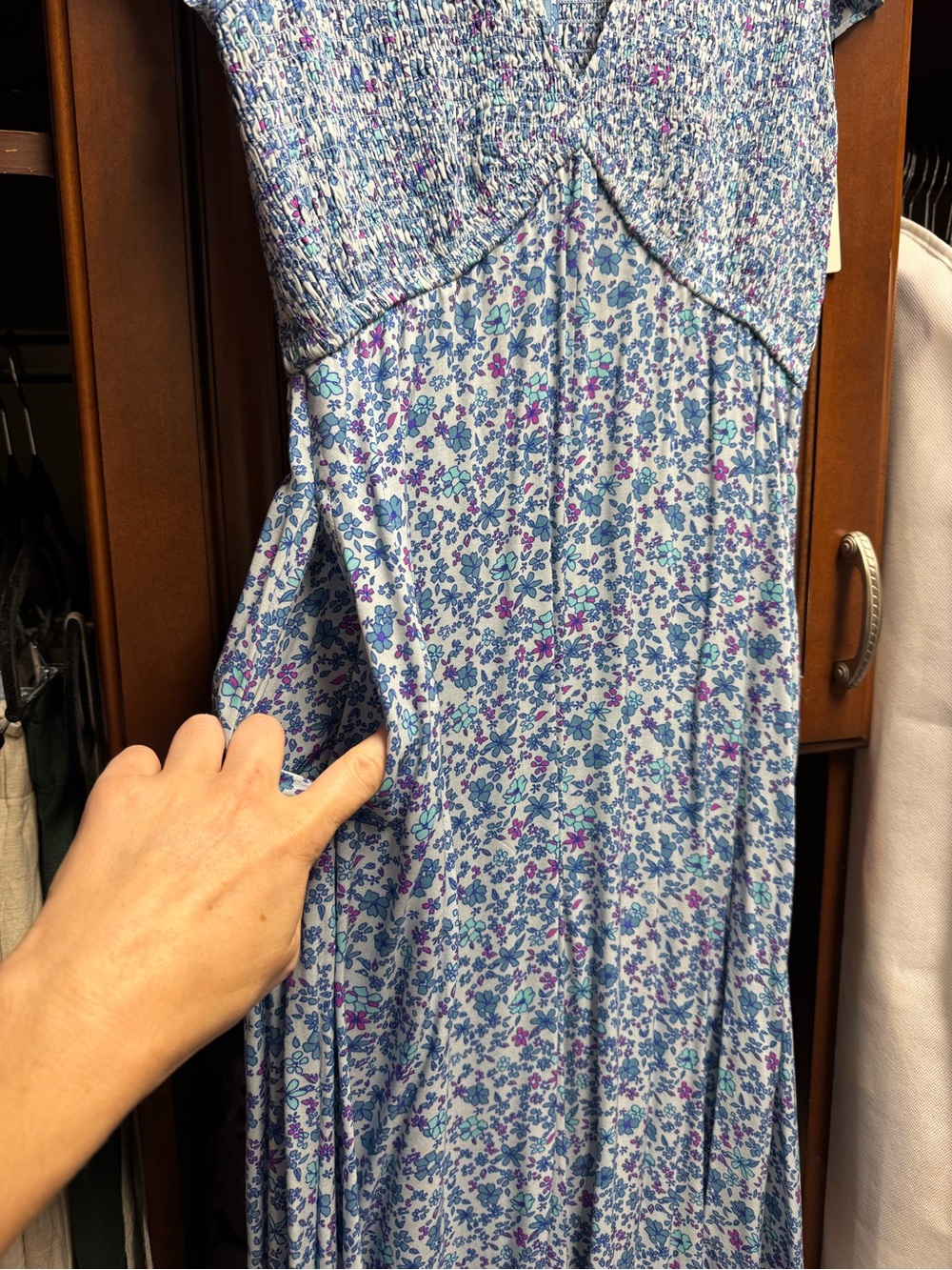 Spell Love Jetty Shirred Jumpsuit - Blue Nirvana - NWT - Picture 4 of 10